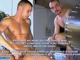 My fitness trainer gets sucked by a friend in a porn video.