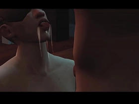 Sims 4 - horny straight muscle fucks twink in rental house