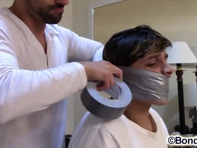 Tapegagged axel franco in bondage movie preview