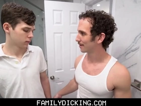 Young cute twink & greg mckeon sex in living room