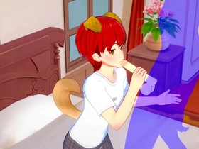 Yaoi femboy - shiro femboy handjob and blowjob - sissy crossdress japanese asian manga anime film  game porn gay